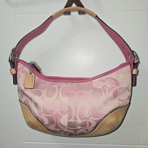 Coach small Optic Pink Soho Hobo purse Y2K